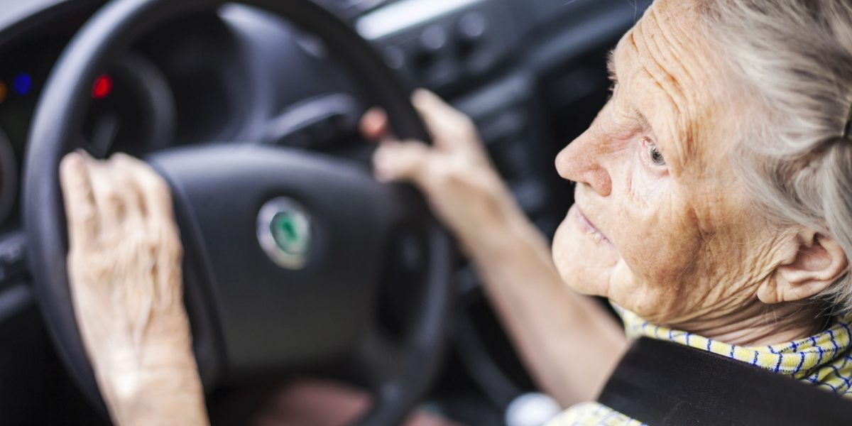 Elderly-Woman-Driving Elderly Woman Driving